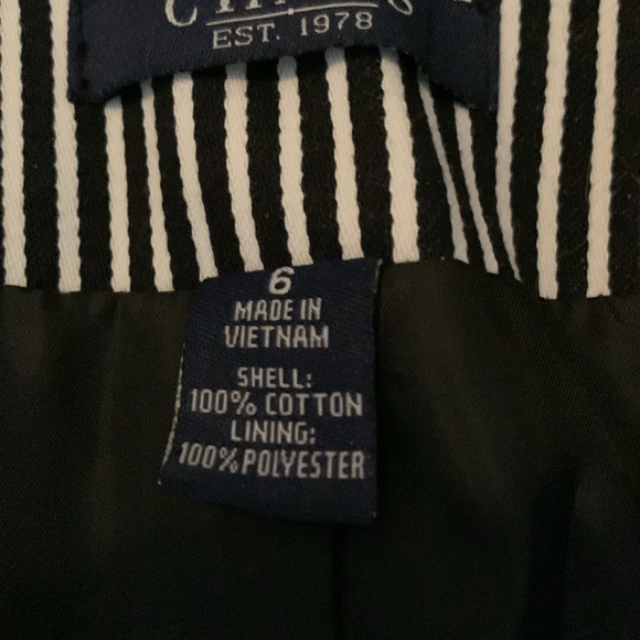 Striking bold black white stripe blazer - Picture 9 of 9